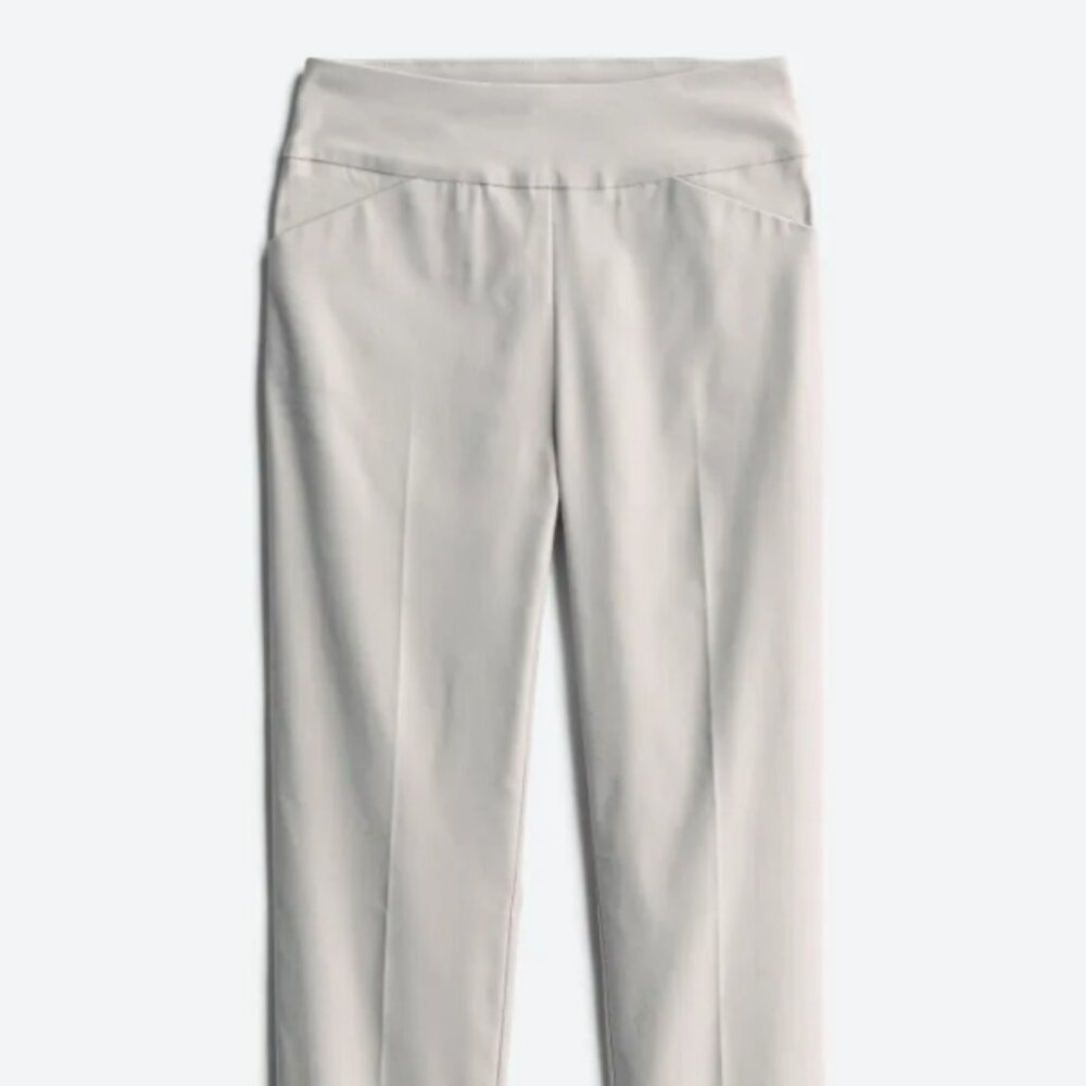 Tribal Fia High Rise Straight Pull On Trouser - Size 14 - Light Grey
